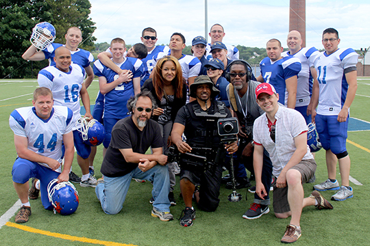 Group for football scene